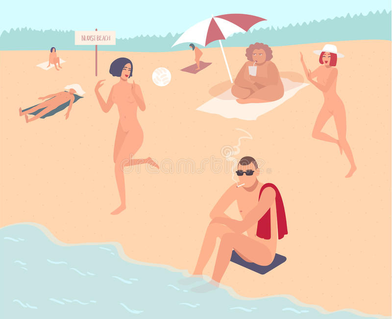 nudist-beach-nude-people-mans-womans-relax-beach-colorful-flat-illustration-90801266